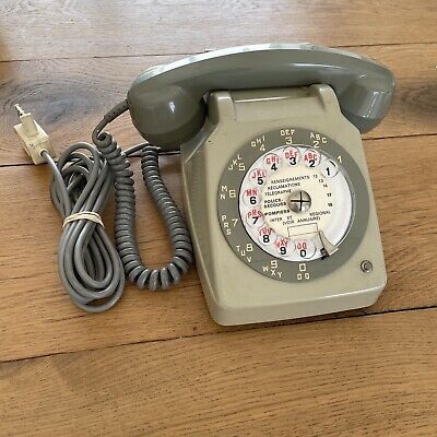 Ancien Téléphone ERICSSON TYPE SOCOTEL S63 Gris - En L’état • 35€