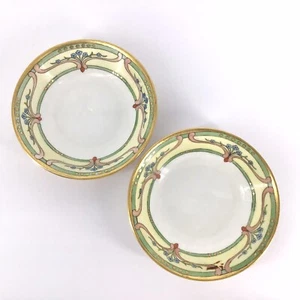 KPM Berry Bowls Art Nouveau Set Of 2 Fruit Dessert 5.5" Porcelain China Germany - Picture 1 of 5