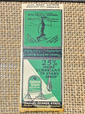1930's Quaker State Oil Matchbook Cover- Wanango Country Club, Reno PA. Diamond