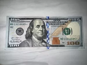 100 Dollar Bill Star Serial Number - Picture 1 of 4