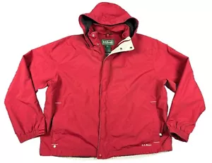 LL Bean Men's 2XL Nylon 3 in 1 Full Zip Jacket System 0BCY9 Red Hooded Coat - Picture 1 of 12