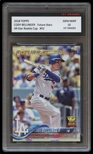 CODY BELLINGER TOPPS ROOKIE GOLD CUP 1ST GRADED 10 BASEBALL TRADING CARD DODGERS