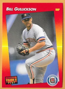 TIGRES DETROIT BILL GULLICKSON #161 - DONRUSS TRIPLE PLAY CASI NUEVO - NUEVO COMO NUEVO 1992 - Imagen 1 de 2