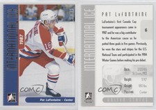 2006 In the Game-Used International Ice Signature Series Pat LaFontaine #6 HOF