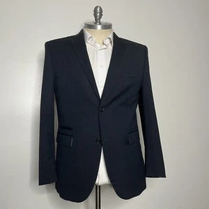 Giacca blazer cappotto sportivo grigio uomo 44R Johnston & Murphy 2 bottoni check - Foto 1 di 12