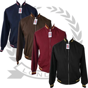 Chaqueta de Mono Relco para Hombre Azul Marino Negra Borgoña Marrón Mod Pieles Retro Ska de Colección - Imagen 1 de 13