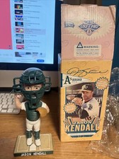 Jason Kendall Oakland Athletics A's Bobblehead with MASK 2005 In Box.