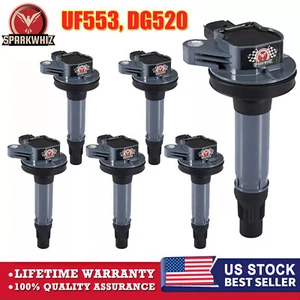 UF553 Ignition Coil For Ford Explorer F150 Lincoln MKT Mazda 3.5L 3.7L V6 Pack 6 - Picture 1 of 14