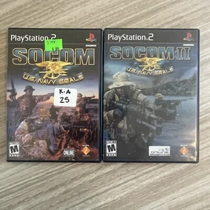 SOCOM 1 and 2: US Navy Seals Sony PlayStation 2 PS2 Complete CIB - Picture 1 of 8