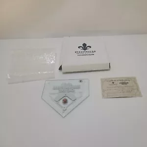 2000 ALL STAR GAME STRASBURGO CRISTALLO HOMEPLATE TURNER FIELD STADIUM ARGILLA - Foto 1 di 6