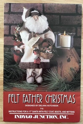 Felt Father Christmas ~ Indygo Junction pattern By Amy Martin - Image 1 of 4