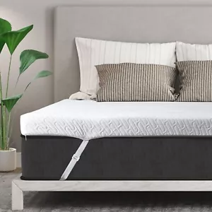 3 Zoll Gel Memory Foam Matratzenauflage King Size hohe Dichte Kühlauflage Pressu - Bild 1 von 6