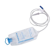 Kit borsa clistere casa 1200 ml capacità da appendere tipo costipazione sollievo...