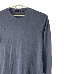 Travis Mathew Cloud Waffle Crew Neck Shirt Mens 2XL BlueGray Long Sleeve Thermal - Picture 1 of 8