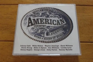 American Country Legends 4 CD Set Johnny Cash Willie Nelson Dolly Parton Hits - Picture 1 of 2