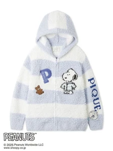 PEANUTS x Gelato Pique Original Art Jacquard Hoodie Snoopy Blau UNISEX Japan Neu - Bild 1 von 10
