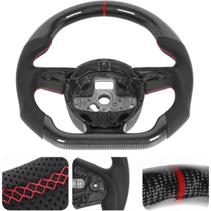 Real Carbon Fiber Steering Wheel Perforated Leather for GR Supra A90 MKV 2020+ - Bild 1 von 23