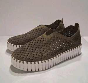 Ilse Jacobsen Damen Tulip Flats Slipper oliv army grün Gr. 38 Modell: 3373 - Bild 1 von 12