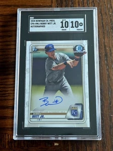 2020 Bowman Chrome BOBBY WITT JR. 1st Bowman Auto SGC 10/10 GM - Picture 1 of 2