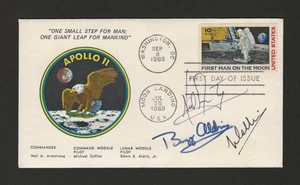 BUZZ ALDRIN & MICHAEL COLLINS signierter Brief APOLLO 11, Zarelli LOA. (B) - Bild 1 von 3