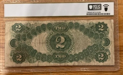1917 $2 Legal Tender FR-60 - Graded PCGS 20 - Image 1 of 4