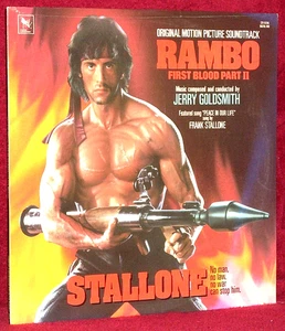 OST LP SEALED RAMBO: FIRST BLOOD PART II JERRY GOLDSMITH 1985 VARESE ORIG PRESS - Imagen 1 de 2