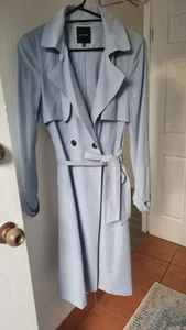 Portmans Blue Trench Coat - Picture 1 of 3