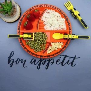 Pala para niños tenedor cuchara cubiertos vajilla constructiva para comer cocina regalo de Navidad - Imagen 1 de 15