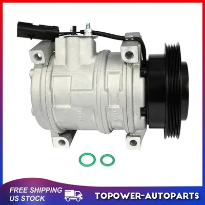 AC A/C Compressor Fits Chrysler PT Cruiser 2001-2009 Dodge Neon 2.4L 2003-2005 - Image 1 of 4