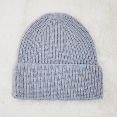 Sombrero Madewell Gorro Azul Jaspeado Mezcla Alpaca Acanalado Sereno Otoño Invierno Boho! Foto 1 de 3