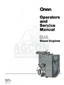 Manual de operadores de motores diésel y taller de servicio ONAN DJA A-T 967-0755 - Imagen 1 de 1