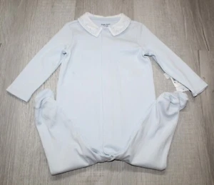 Ralph Lauren Baby Boy Cotton Embroidered Collar Footed Coverall 9 MONTHS - Picture 1 of 8