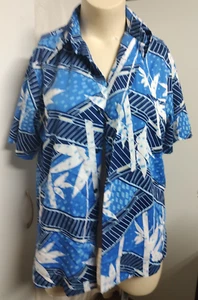 Tori Richard Aloha Honolulu Hawaiian Shirt Men's Size XL Blue White #B3 - Picture 1 of 3