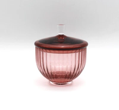 Bonboniere aus Glas Burgundrot - Bild 1 von 3