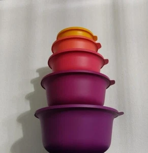 Tupperware Aloha Set Schüssel Set 5 teilig bunt NEU - Bild 1 von 1