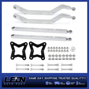 High Clearance Silver Rear Radius Arms Rods Set For Polaris RZR XP 4 1000 2014+ - Picture 1 of 16
