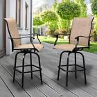 Patio Chair Swivel Counter Height Chairs Tall Bar Chairs Stools Bistro Table NEW