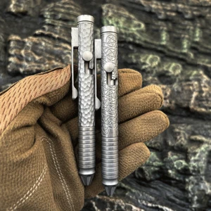 EDC Titanium Spinner Pocket Ball Pen Business Signature Pen StudentS Stationery - Picture 1 of 16