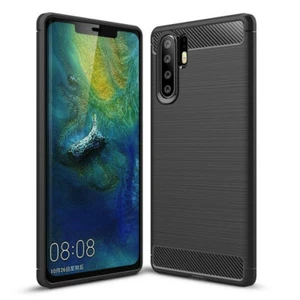 Carbon Handy Hülle f Huawei P30 Pro Outdoor Schutz Tasche Panzer Case Etui SCH - Bild 1 von 8