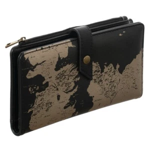 Game of Thrones Map of Westeros Wallet Women's Fold with Zipper Pocket GoT - Picture 1 of 6