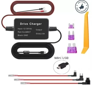 Car Hard Wire Kit DVR Box For Recorder Dash Cam Camera GPS Nextbase Mini USB UK - Picture 1 of 17