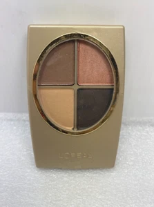 New L'OREAL WEAR INFINITE Eye Shadow QUAD- THE TRUE BROWN EYE **RARE ORIGINAL - Picture 1 of 4