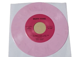 "IT'S SO HARD TO SAY I LOVE YOU" Marty & Mufftones Muff-Tone 45 Pink Wax - Picture 1 of 2