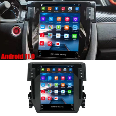 9.7" Android 11 Autoradio Stereo GPS Navi Wifi 1+16GB für Honda Civic 2016-2020 - Bild 1 von 4