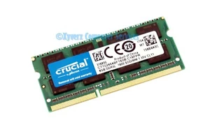 CT102464BF160B.CL16FPR GENUINE CRUCIAL MEMORY LAPTOP 8GB DDR3L-1600 SODIMM (CA63 - Afbeelding 1 van 2