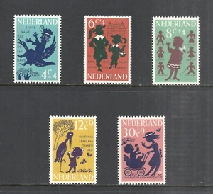 JUEGO NETHERLANDS SCOTT B383 - B387 montado sin montar o nunca montado - 1963 edición semipostal - Imagen 1 de 2