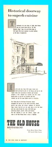 1960 The Old House restaurant PRINT AD Louisville - Picture 1 of 3