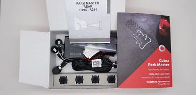COBRA PARKMASTER 4 EYE REAR PARKING REVERSING SENSORS AIDS KIT R0294 0258 NEW - Image 1 of 4