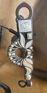 Incrustación de pétalos de flores con broca de plata E Garcia con manchas boca de salinas - Imagen 1 de 3