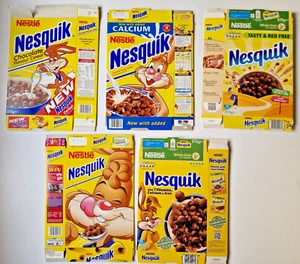 1994 Launch Packet - 2023, 5 different Variations of Nestle Cereal Nesquik Bunny - Picture 1 of 8